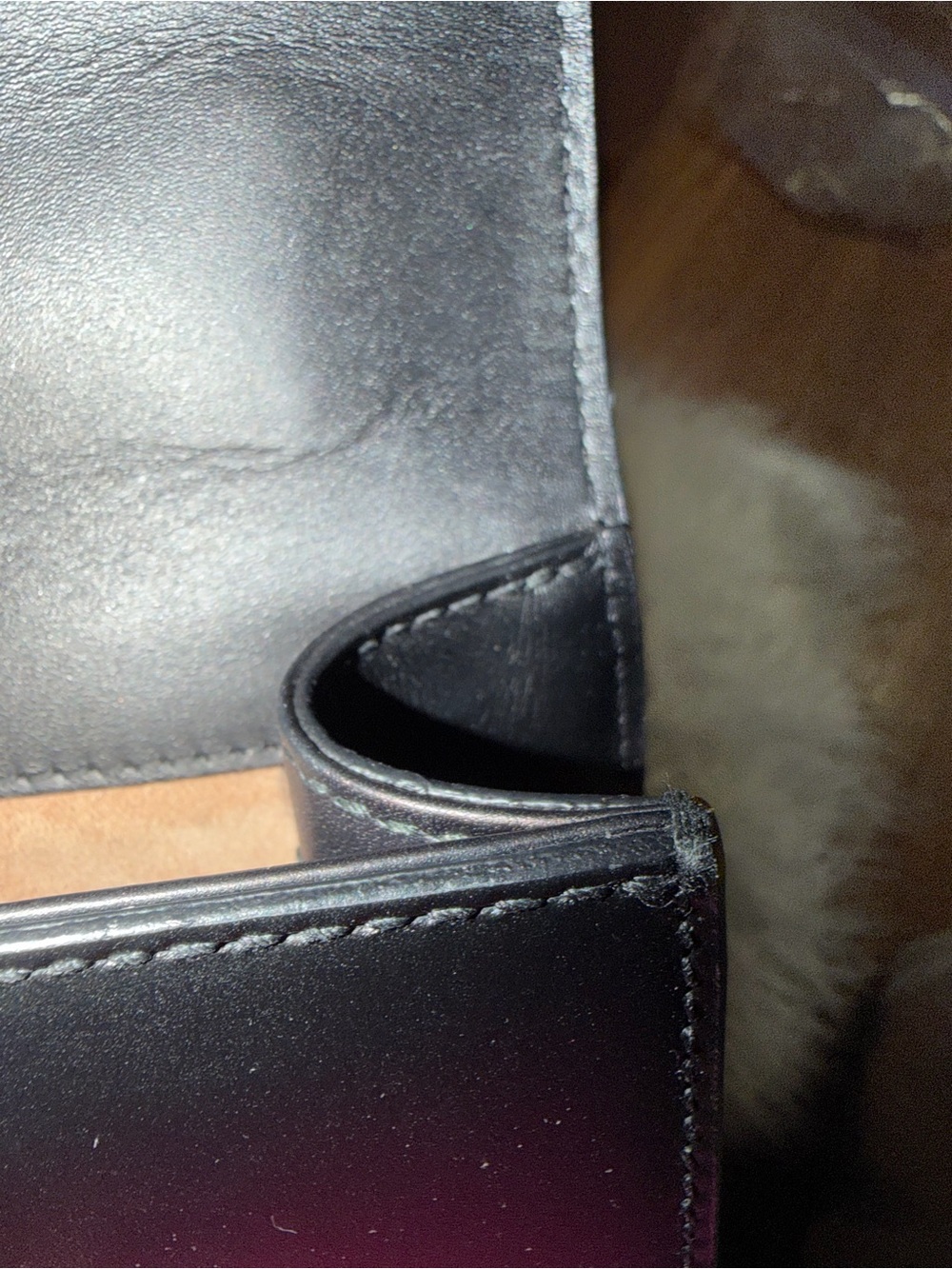 GUCCI Black Leather Sylvie Shoulder Bag / Crossbody - Picture 8 of 16